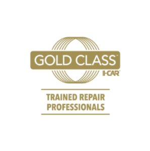 A gold icon which reads "Gold Class Trained Repair Professionals"